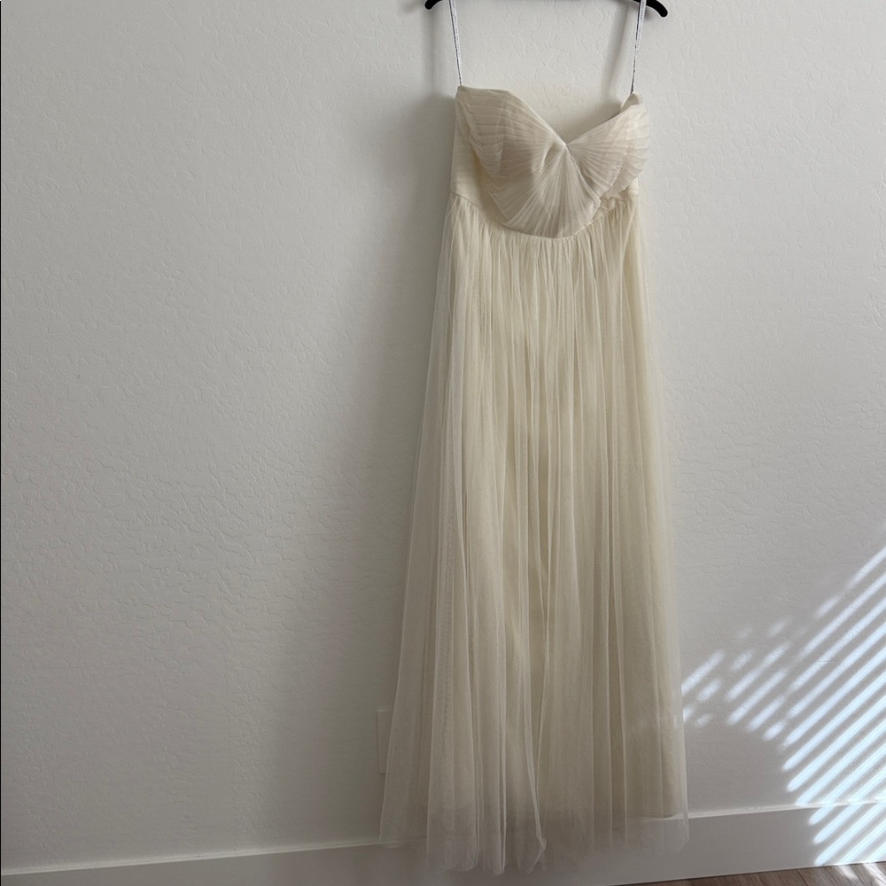ivory Jenny Yoo  'Annabelle' Convertible Tulle Column Dress size 12 - Picture 4 of 11